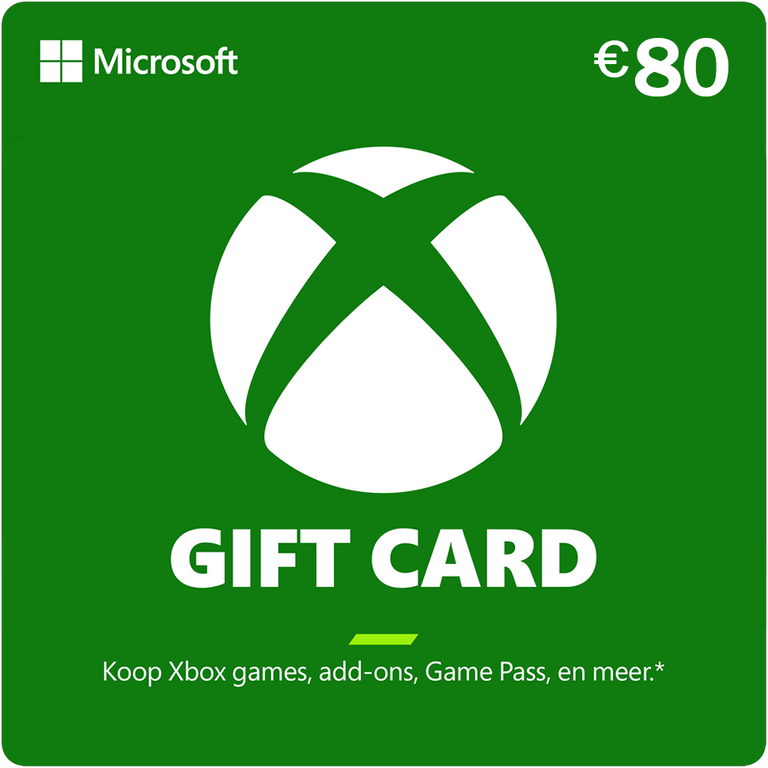 Carte Xbox 80 €