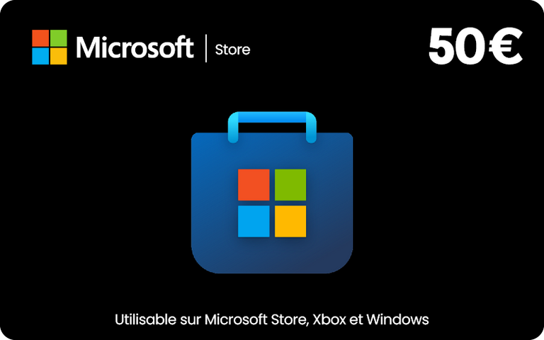 Carte Microsoft 50 €