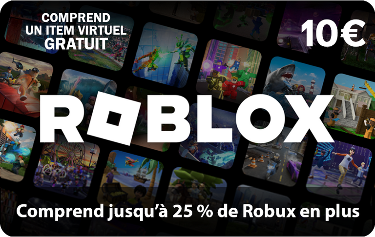 Carte Roblox 10 €