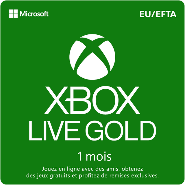 Xbox Live Gold 1 mois