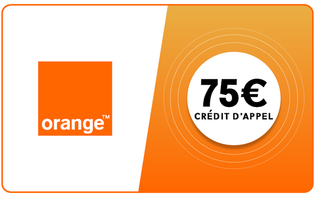 Orange Mobicarte 75 = 105 €
