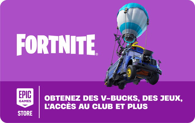 Fortnite Gift Card - 12 500 V-Bucks (crédit)