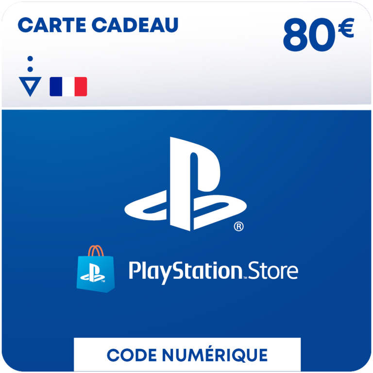 Carte PlayStation Store 80 €