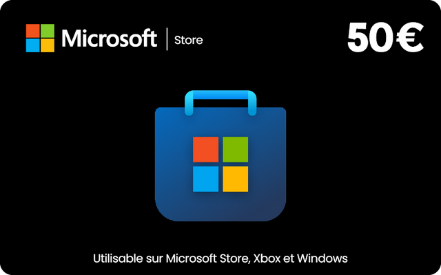 Carte Microsoft 50 €