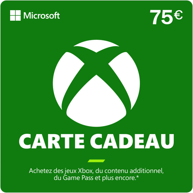Carte Xbox 75 €