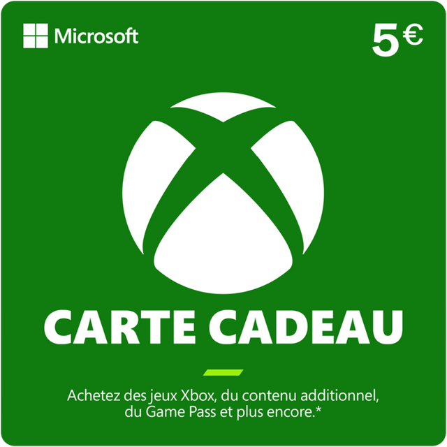 Carte Xbox 5 €