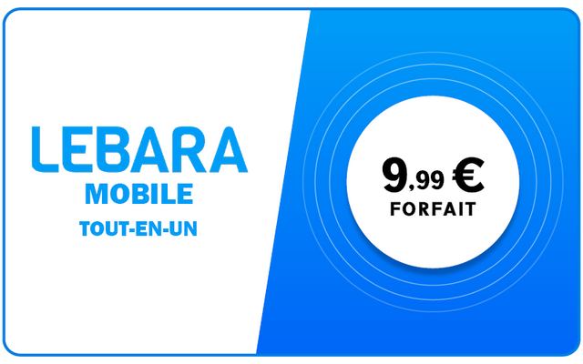 Lebara Tout en Un 9,99 €