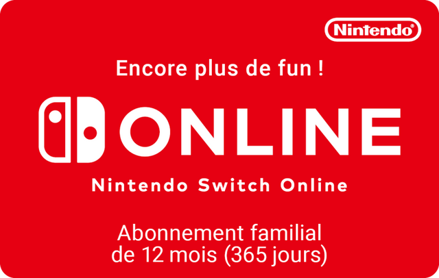 Nintendo Switch Online Abonnement Familial 12 mois