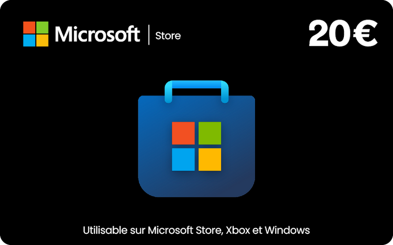 Carte Microsoft 20 €