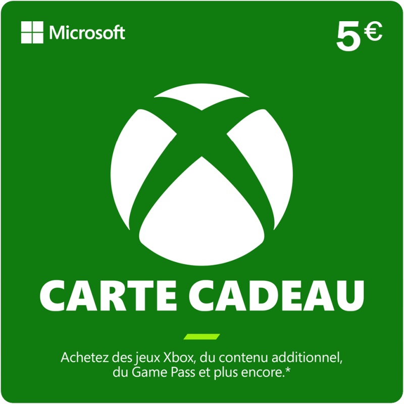 carte cadeau Xbox